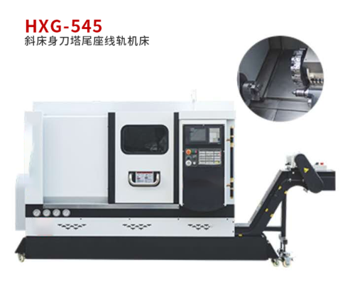 斜床身刀塔尾座线轨机床